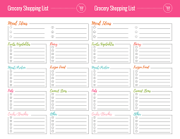 All About Online Grocery List Maker Free Shopping List Template