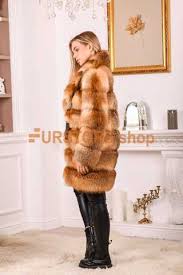 Luxurious Fox Fur Coat With Collar