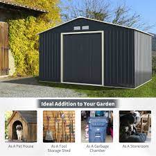 11 X 8 Feet Metal Storage Shed For