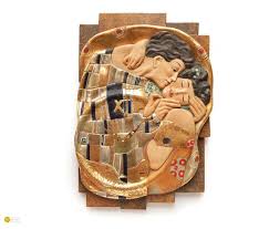 Kuss Wood Carving Clock Italy