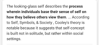 Theory Of Looking Glass Self