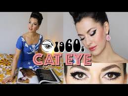 dramatic 60s cat eye makeup tutorial