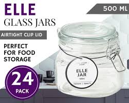 24 X Hermetic Glass Food Storage Jars