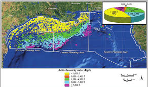 12 Active Oil And Gas Leases In The Gulf Of Mexico Map