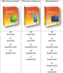 Hpshop Blog Microsoft Office 2010 Comparison Chart