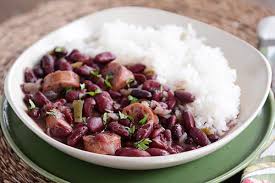 red beans and rice with en sausage