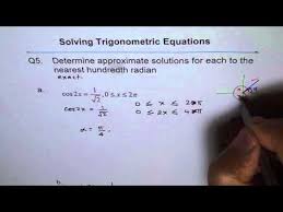 Trigonometric Equations Double Angles