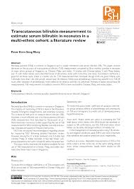 Pdf Transcutaneous Bilirubin Measurement To Estimate Serum