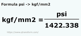 psi to kgf mm2 convert psi to kgf mm2