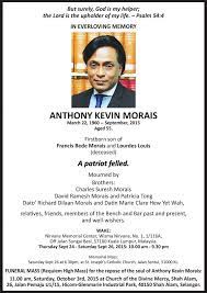 Anthony kevin morais received the darjah datuk paduka mahkota perak (dpmp), which carries the title datuk from the 35th sultan of perak, sultan nazrin in the malaysian anti corruption academy, there is a moot court named kevin morais moot court which was renamed after his death.345. Anthony Kevin Morais A Patriot Felled Anilnetto Com