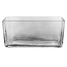 Wide Rectangle Glass Vase 5