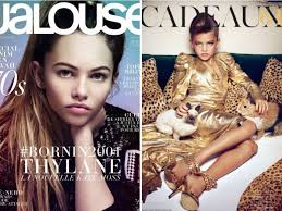 sure she looks much more age appropriate than she did when paris vogue featured her two years ago she was just 11 years old in the picture on the right