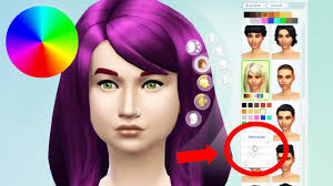 the sims 4 hair and clothing color