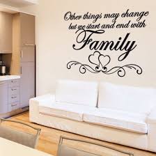 Love Heart Family Wall Sticker Quote