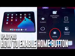 ipad pro how to enable home on