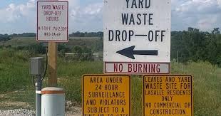 controlled burn at yard waste