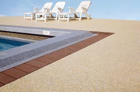 stone carpet sets off swimming pools