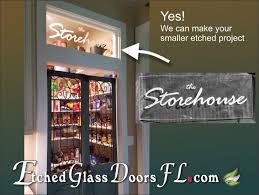 Etched Glass Doors