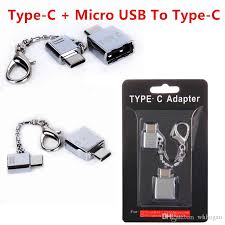 High Quality Free Ship Usb 3 1 Type C Male To Micro Usb Female Mini Connector Adapter Type C Metal Types Data Snyc For Samsung S8 Note8 Htc Wireless Phone Adapter Phone Adapters
