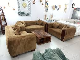 suede fabric and foam 7seater sofa set