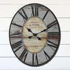 Paris 1887 Wood Clock Wall Clock