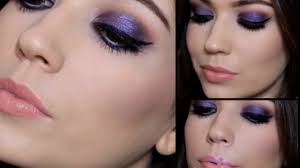 purple party makeup tutorial giveaway