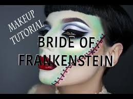 bride of frankenstein makeup tutorial