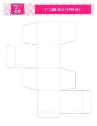 Printable Cube Box Template Pattern Milk Cookie Surcreative Co