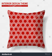 Decorative Throw Pillow Design Template Geometrical Stock