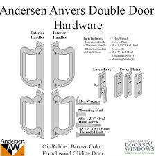 Andersen Anvers Double Door Hardware