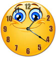 Yellow Smile Emoji Smiley Clock