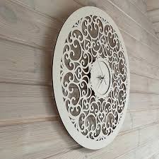 Wooden Clock Fancy 60cm 23 1 2 Inch