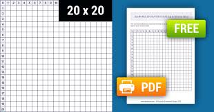 printable blank multiplication chart 1