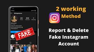 how to report fake insram account