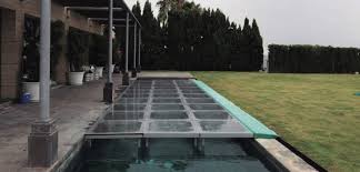 para piscinas com medida máxima de 6 x 12 m mais a escada. Cobertura Para Piscinas Tarimas De Madera Y Transparentes Grupo Ej Eventos