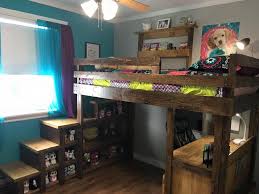 Loft Bed With Desk And Book Case Ana