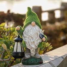 33cm Funny Gnome Gnome Statue Outdoor