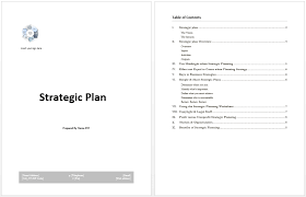 Free Sample Strategic Plan Template