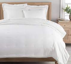 belgian flax linen comforter white