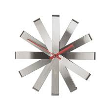 Umbra Clock Ribbon Steel Metal
