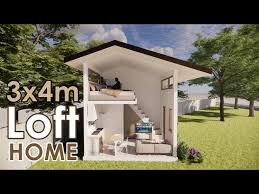 Tiny Loft House 3x4 Meters Floor Plan