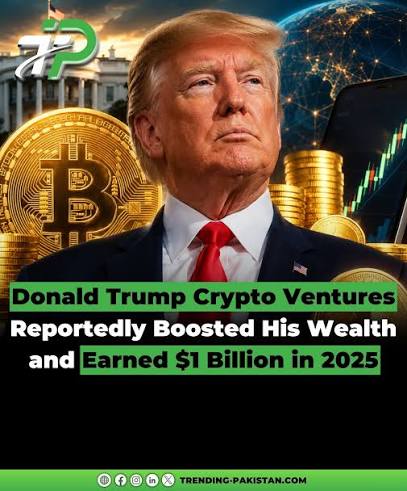New financial disclosures show that US President Donald Trump reported around $1.2 billion in income from his family's cryptocurrency ventures during 2025, placing crypto at the center of his latest financial gains.