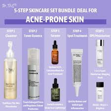 5 step skincare routine for acne e
