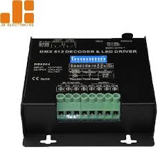 Dc12 24v Dmx Light Controller Dmx512 Led Controller 10a Ch X 4 Channels Output