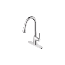 pull down dual spray kitchen faucet