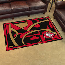 san francisco 49ers quick snap area rug