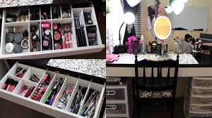 makeup collection storage vanity tour