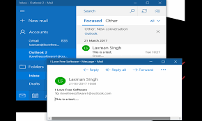 email in new window in windows 10 mail app