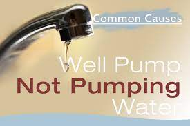 well pump not pumping water common causes