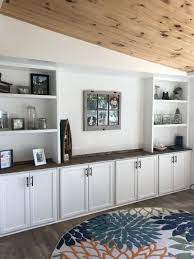 Upper Cabinets Made Into Built Ins